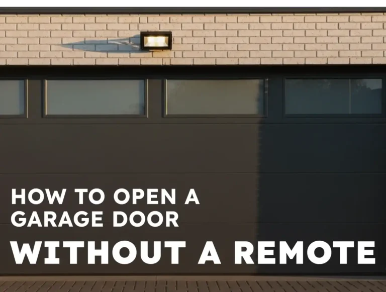 how to open a garage door without a remote step by step in an emergency photo