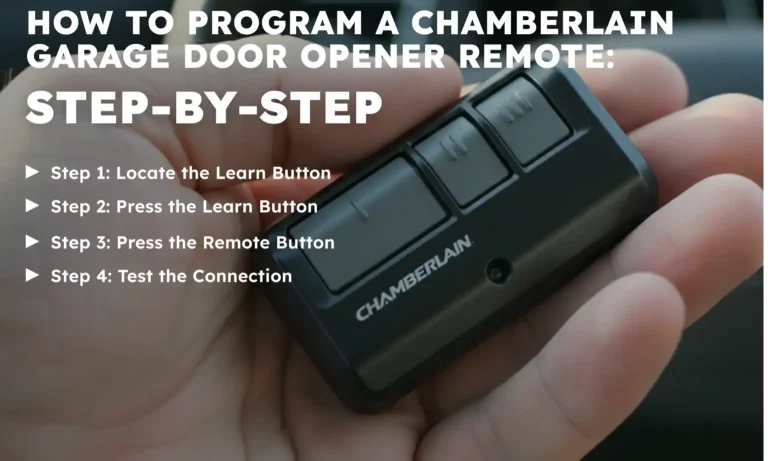 How to Program a Chamberlain Garage Door Opener Remote: Step-by-Step