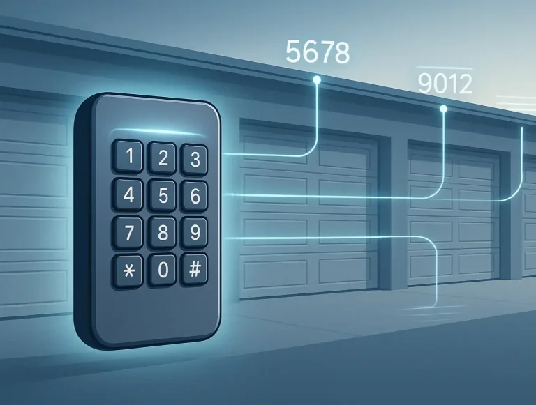 program multi door garage keypad photo
