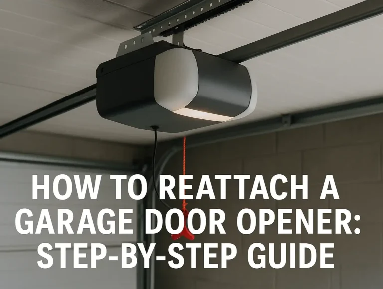 how to reattach a garage door opener step by step after manual release photo