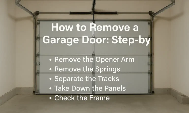 How to Remove a Garage Door