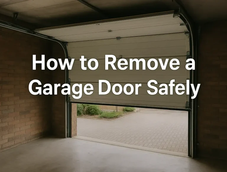 how to remove a garage door safely a professional guide photo