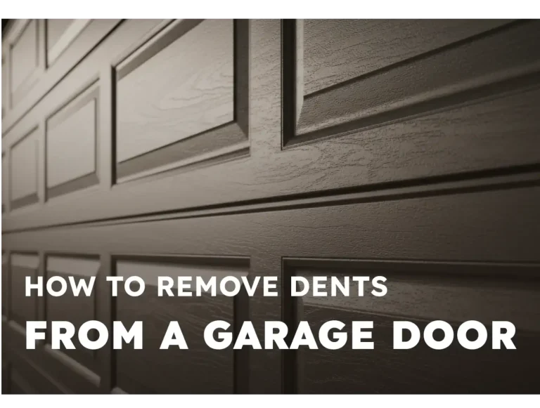 how to remove dents from a garage door step by step guide photo