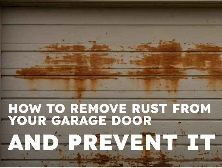 how to remove rust from your garage door and prevent it photo