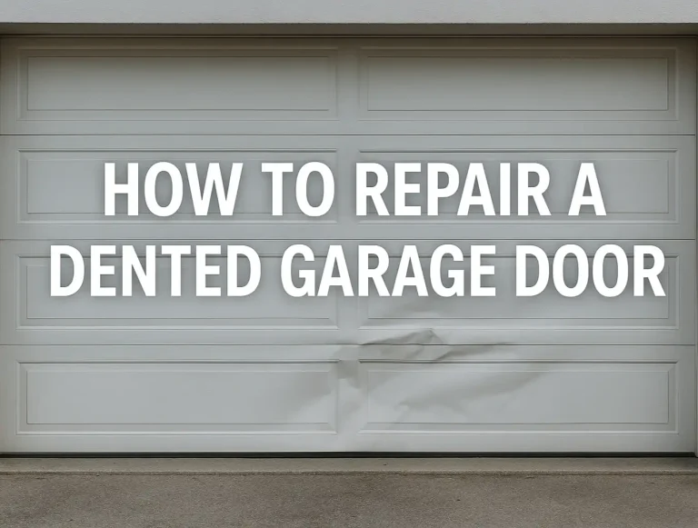 how to repair a dented garage door tips from professionals photo