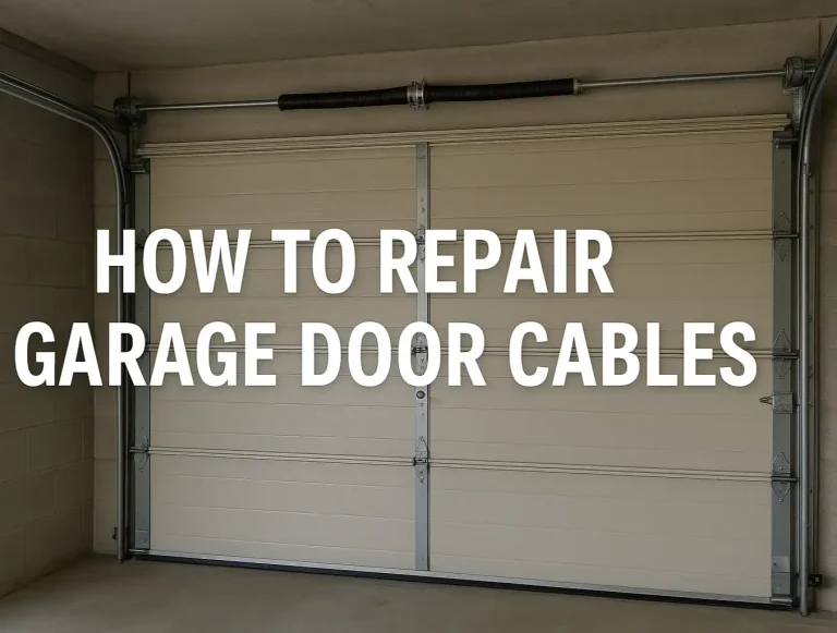 how to repair garage door cables risks safe steps and pro help photo