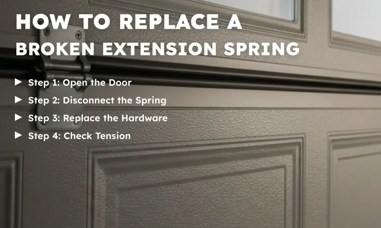 How to Replace a Broken Extension Spring (Only If It Has Lost All Tension)