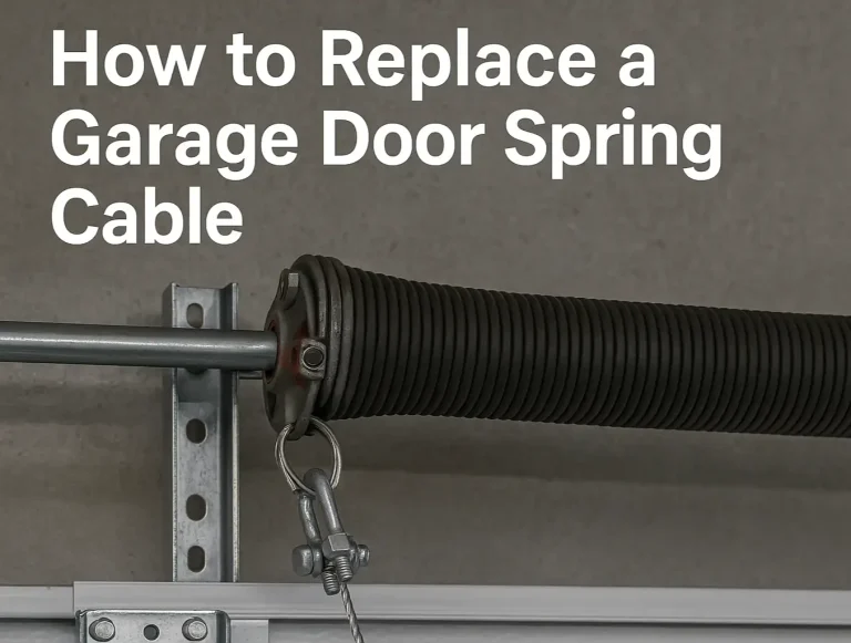 how to replace a garage door spring cable safety tips photo