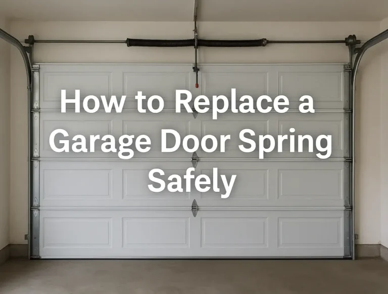 how to replace a garage door spring what really goes into the job photo