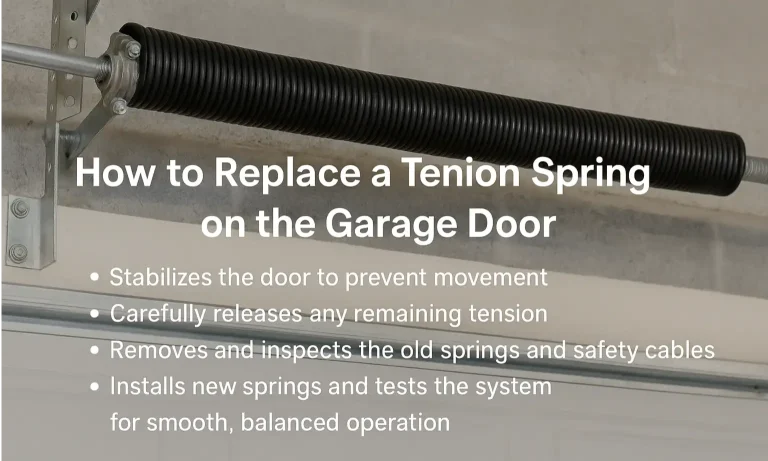 How to Replace a Tension Spring on the Garage Door