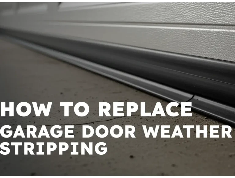 how to replace garage door weather stripping diy guide photo