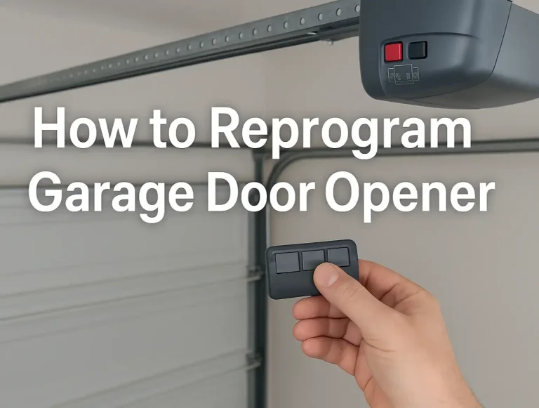 how to reprogram garage door opener step by step instructions for all brands photo