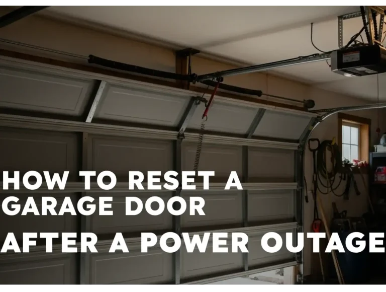 how to reset a garage door after a power outage quick steps photo