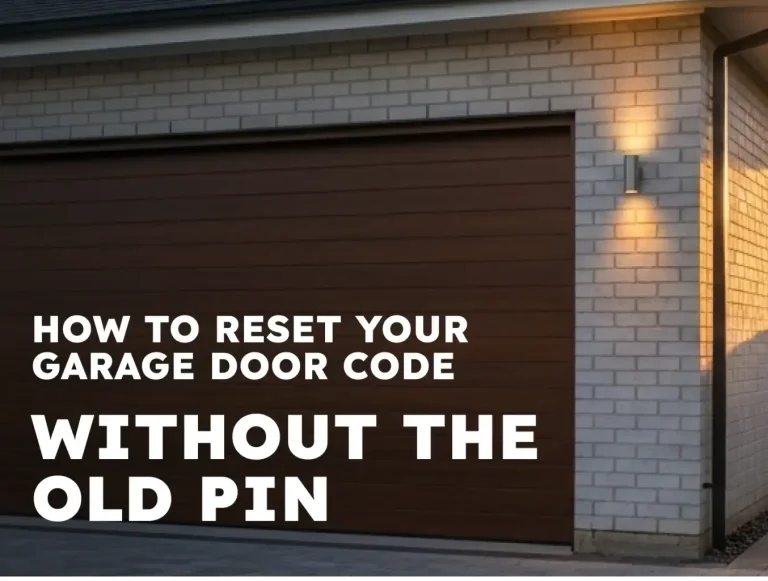 how to reset your garage door code without the old pin photo