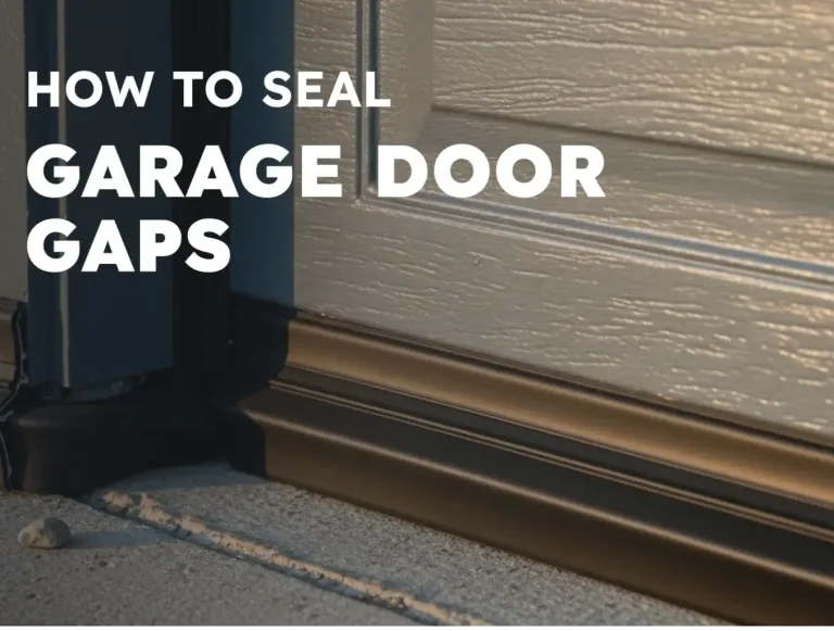 how to seal garage door gaps improve your insulation photo