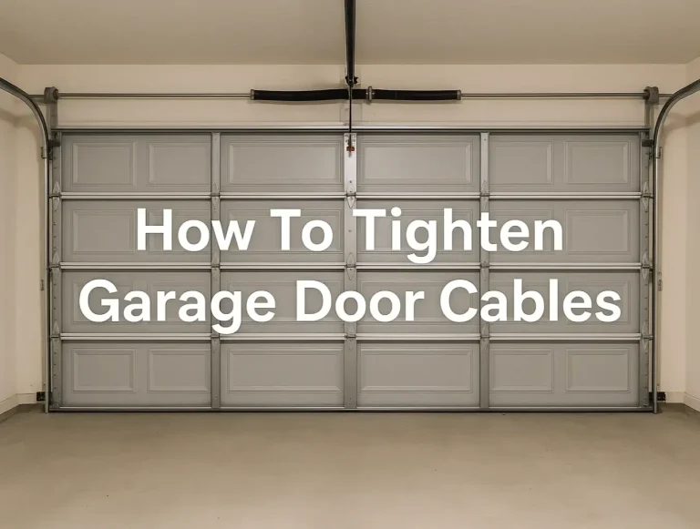 how to tighten garage door cables safe steps to prevent cable failure photo