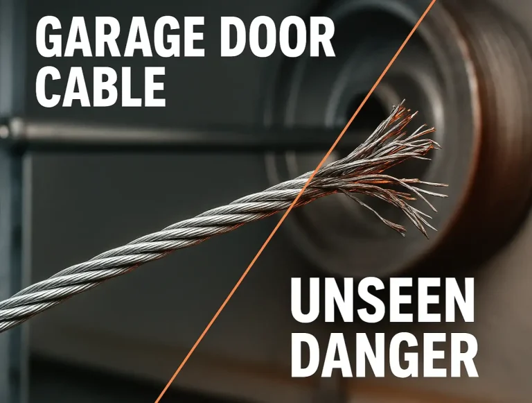 prevent garage door cable fraying photo