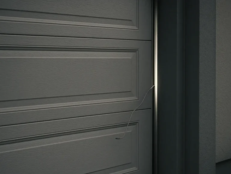 garage door side gaps security photo