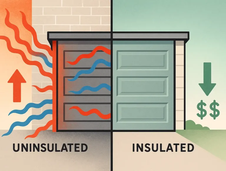 insulated garage doors energy efficiency photo