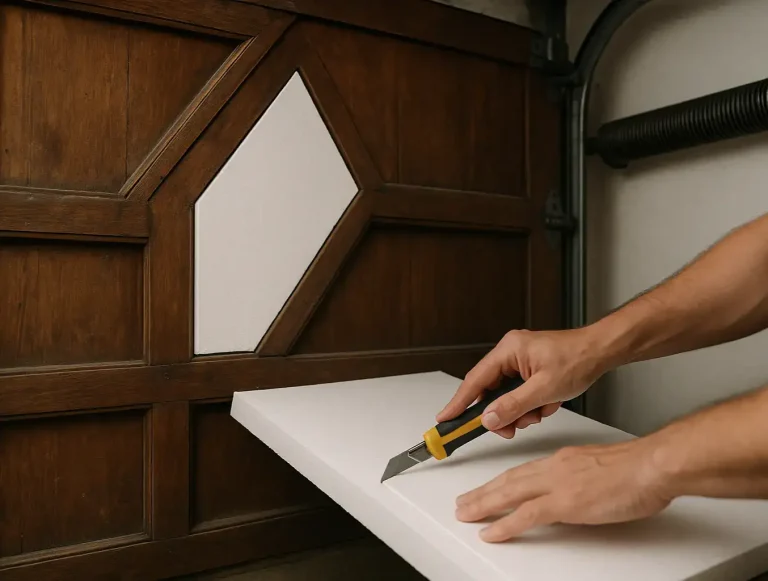 custom insulation older garage doors photo