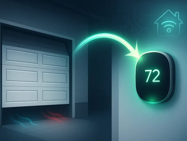 smart garage door hvac integration photo