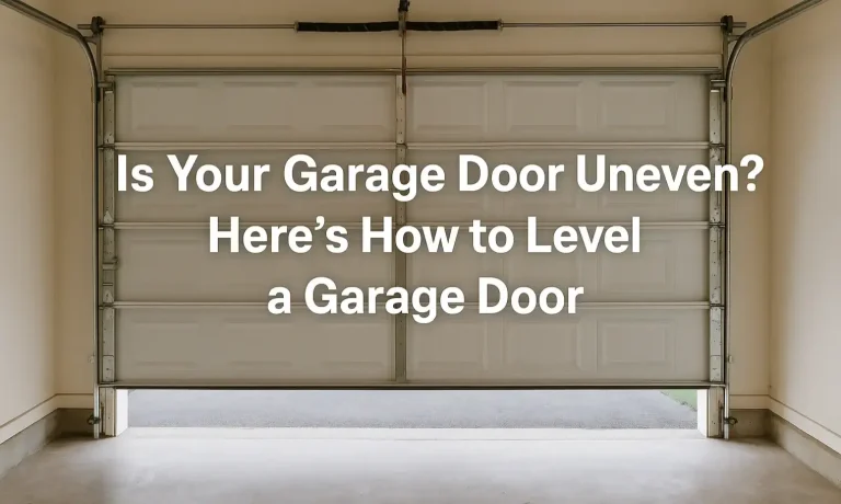 Is Your Garage Door Uneven? Here’s How to Level a Garage Door