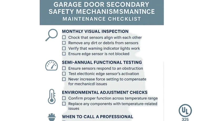 Keep your garage door safe with a simple force and reverse checklist