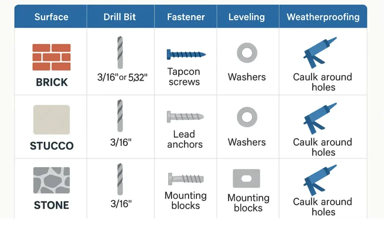 Keypad Mounting Tips for Brick, Stucco, and Stone