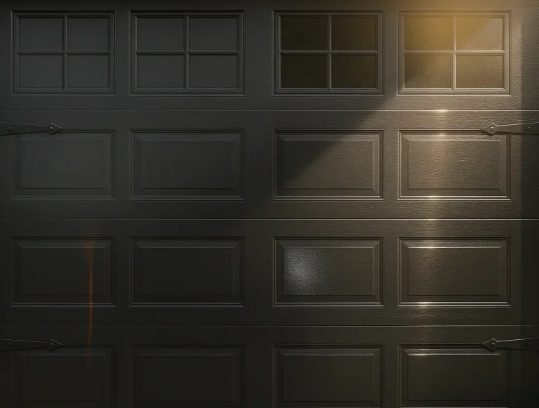 black carriage garage door maintenance photo