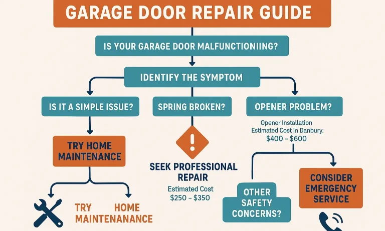 Make confident garage door repair decisions with clear guidance on when to DIY and when to engage a professional, backed by local cost insights.