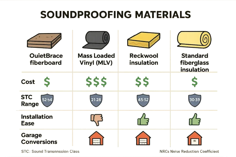 Material Showdown Infographic