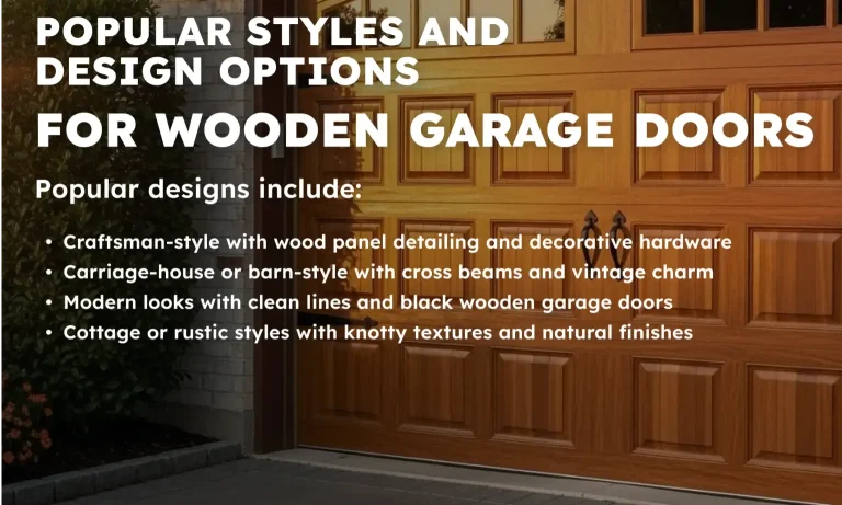 Popular Styles and Design Options for Wooden Garage Doors