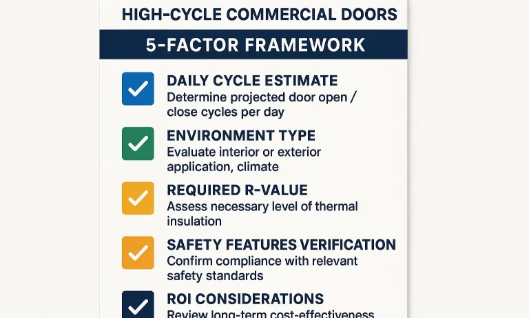 Pre-Purchase Guide for High-Cycle Commercial Doors