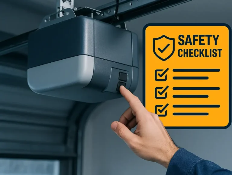 garage door opener reset safety photo