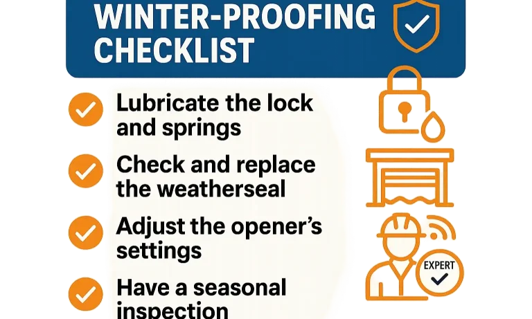 Prevent winter lock issues with this expert seasonal checklist for smooth, reliable garage door operation.
