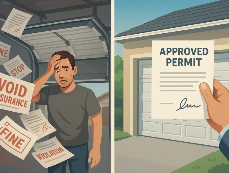 diy vs professional garage door installation permits photo
