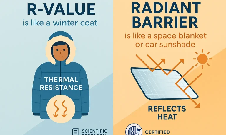 R-Value and Radiant Barriers Explained with Simple Comparisons