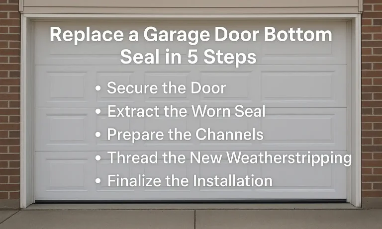 Replace a Garage Door Bottom Seal in 5 Steps
