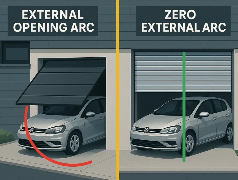 roll up vs sectional garage doors photo