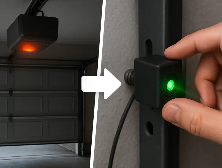 garage door safety sensor troubleshoot photo