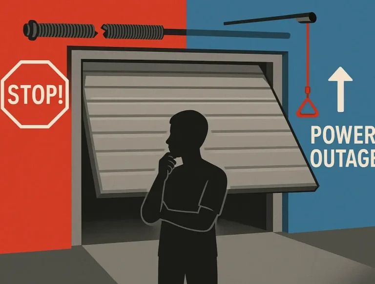 garage door safety emergency tips photo