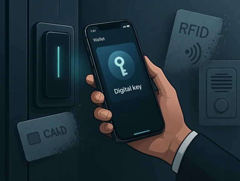 security protocols mobile wallet door keys photo