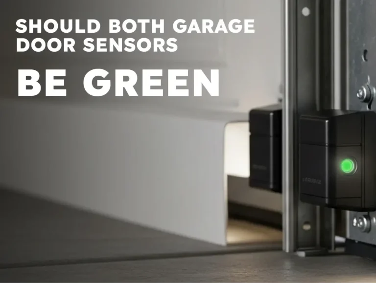 should both garage door sensors be green a troubleshooting guide photo