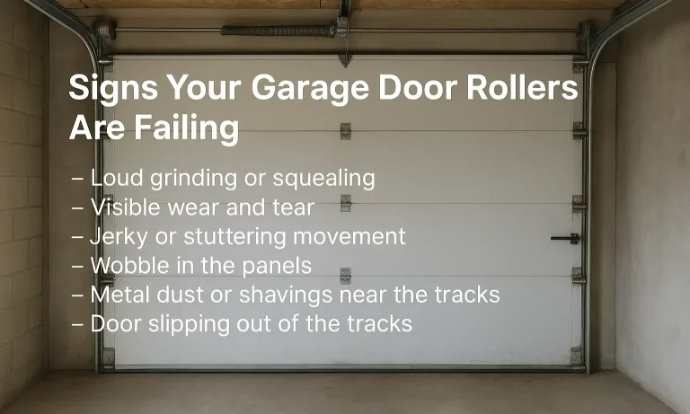 Signs Your Garage Door Rollers Are Failing