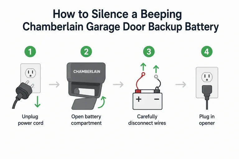 Silence Chamberlain Backup Battery Beep