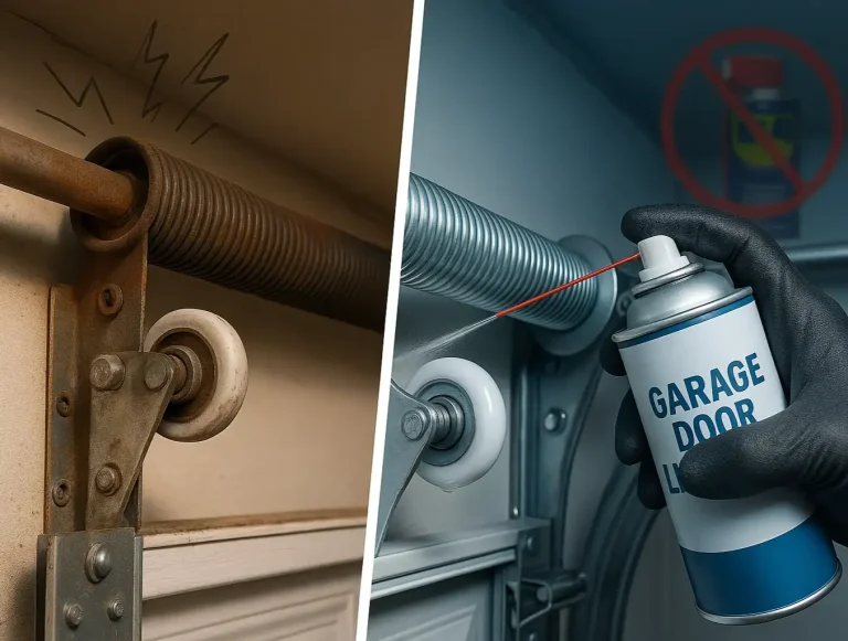 proper lubrication garage door springs rollers photo