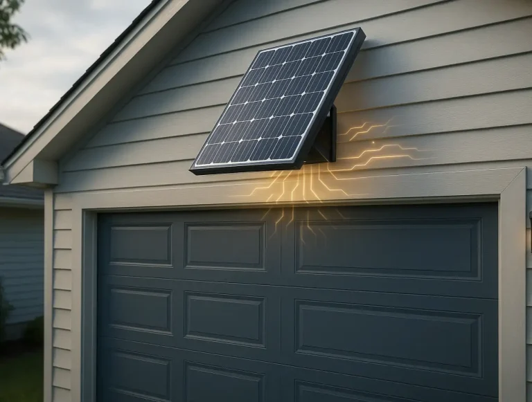 solar garage door openers north facing photo