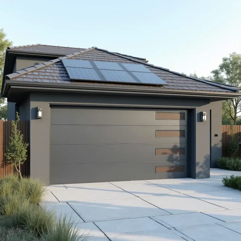 Solar-Powered Garage Door