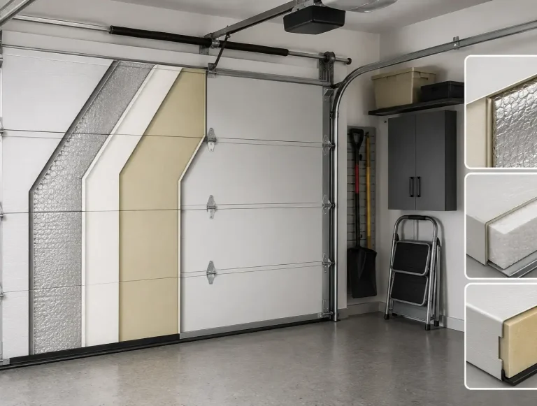 space saving garage door insulation photo
