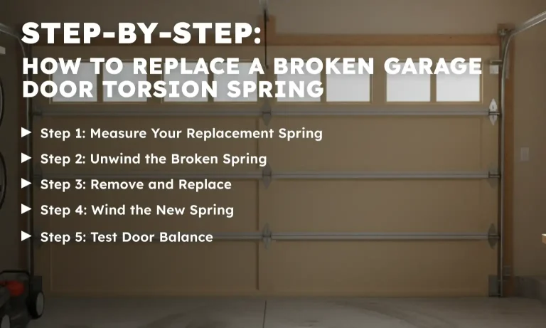 Step-by-Step: How to Replace a Broken Garage Door Torsion Spring